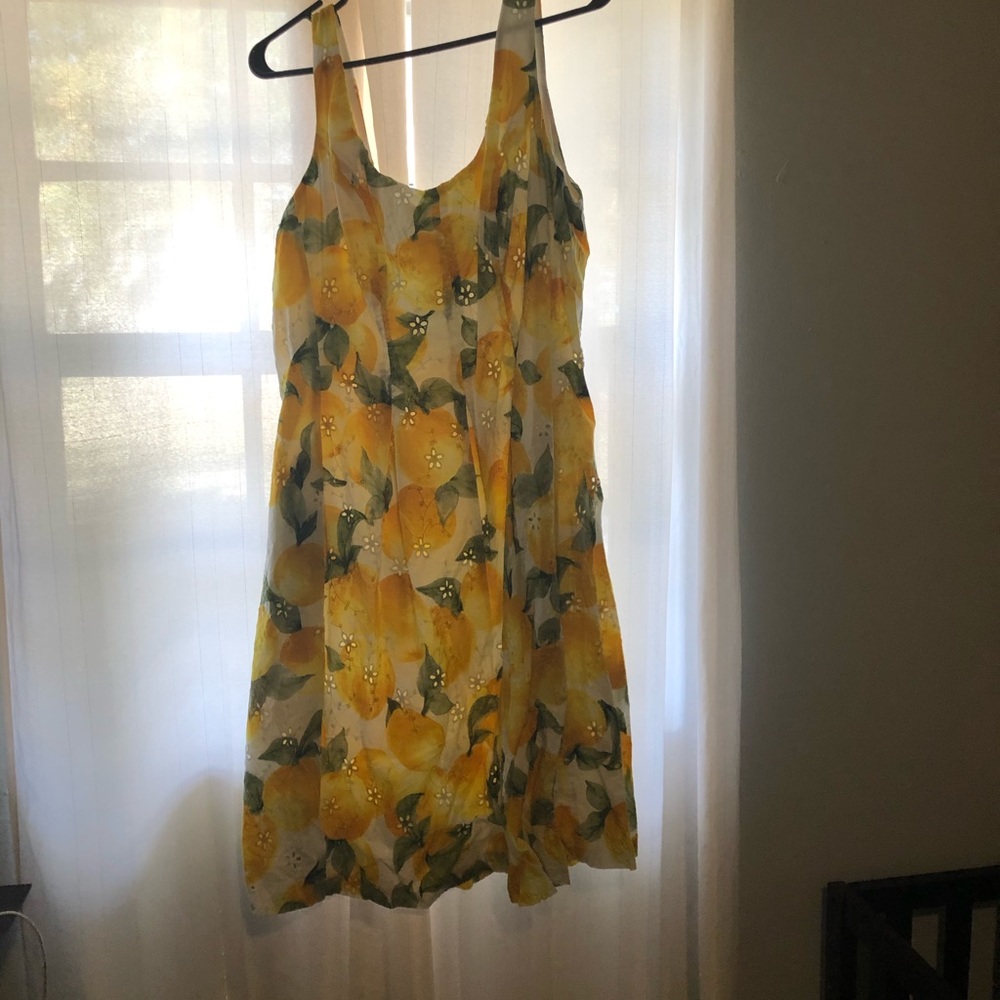 Anne Klein offwhite lemon dress